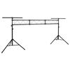 vidaXL Light Stand Black 438x115x(180-300) cm Steel