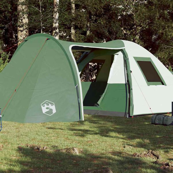 vidaXL Family Tent Dome 6-Person Green Waterproof