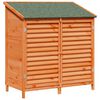 vidaXL Garden Shed with Roof Brown 106 x 56 x 113.5 cm Solid Fir Wood