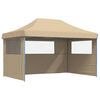 vidaXL Party Tent Folding Beige 292 x 440 x 315 cm Oxford Fabric