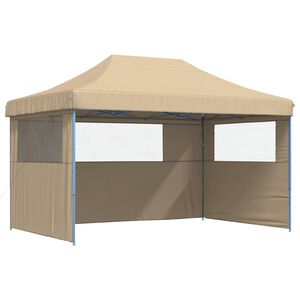 vidaXL Party Tent Folding Beige 292 x 440 x 315 cm Oxford Fabric