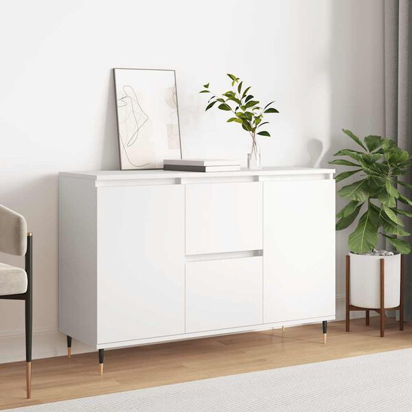 vidaXL Sideboard White 101.5x35x70 cm Engineered Wood
