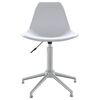 vidaXL Swivel Dining Chairs 4 pcs White PP