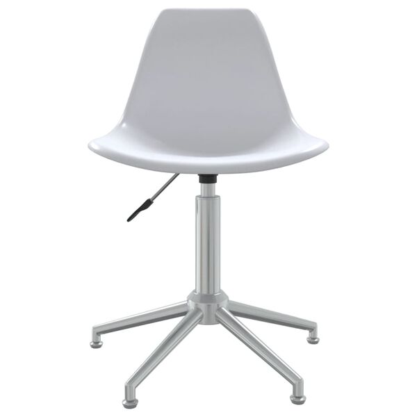 vidaXL Swivel Dining Chairs 4 pcs White PP