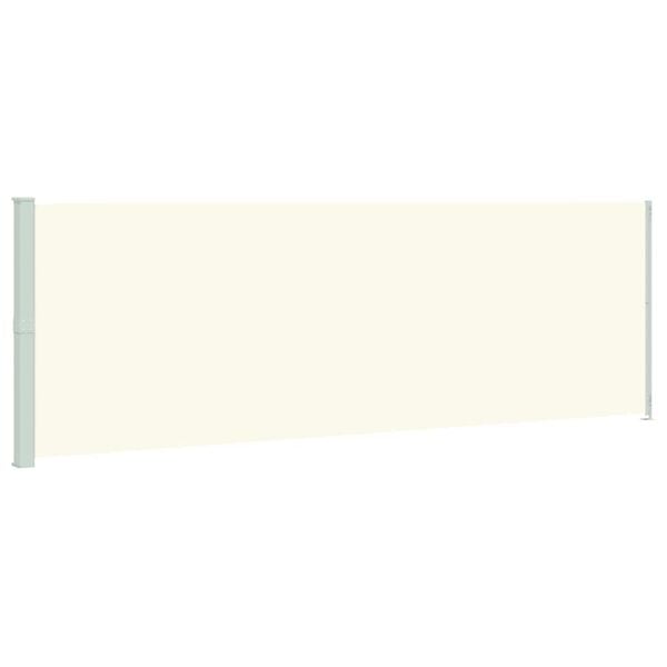 vidaXL Patio Retractable Side Awning 200x600 cm Cream