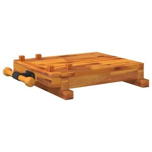 vidaXL Workbench Tabletop with Vice 52x44x9,5 cm Solid Wood Acacia