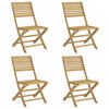 vidaXL Folding Garden Chairs 4 pcs 48.5x61.5x87 cm Solid Wood Acacia