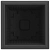 vidaXL Square Flower Pot 6 pcs Black 16 x 16 x 14 cm Plastic