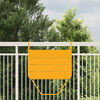 vidaXL Hanging Balcony Table Yellow 60 x 39 x 65 cm Steel
