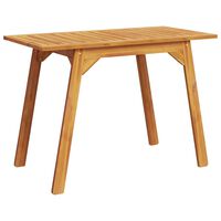vidaXL Garden Dining Table 110x56x75 cm Solid Wood Acacia