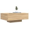 vidaXL Coffee Table with LED Lights Sonoma Oak 85x55x31 cm