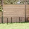 vidaXL Dog Kennel Black 8 m&sup2; Steel