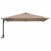 vidaXL Garden Parasol Taupe 248.5 x 247.5 x 160 cm Fabric