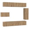 vidaXL TV Cabinet Set 8 pcs Artisan Oak Engineered Wood