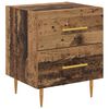 vidaXL Bedside Cabinet with Drawer 2 pcs Old Wood 40 x 35 x 47.5 cm