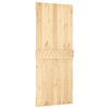 vidaXL Sliding Door with Hardware Set 85x210 cm Solid Wood Pine