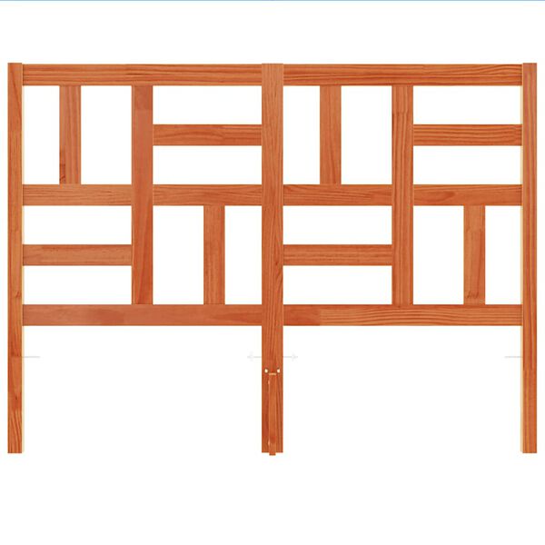 vidaXL Headboard Wax Brown 150 cm Solid Wood Pine