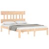 vidaXL Bed Frame without Mattress 140x190 cm Solid Wood Pine