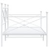 vidaXL Day Bed without Mattress White 107x203 cm Steel