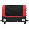 vidaXL Bike Trailer Black and Red 30 kg Iron