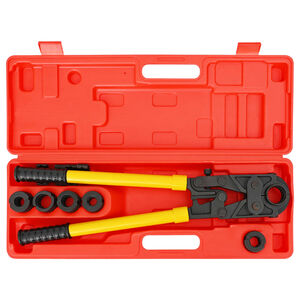 vidaXL Hydraulic Pipe Crimping Tool 30 kN U16-32 mm V15-28 mm Steel