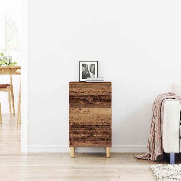 vidaXL Bedside Cabinet Old Wood 40 x 35 x 70 cm Engineered Wood