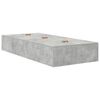 vidaXL Storage Bed Frame Concrete Grey 90 x 190 cm Engineered Wood