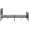 vidaXL Metal Bed Frame without Mattress Brown Oak 193x201 cm