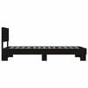 vidaXL Bed Frame without Mattress Black 75x190 cm Small Single