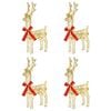 vidaXL Christmas Reindeer 4 pcs 160 LEDs Warm White