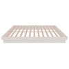 vidaXL Bed Frame without Mattress White Solid Wood Super King