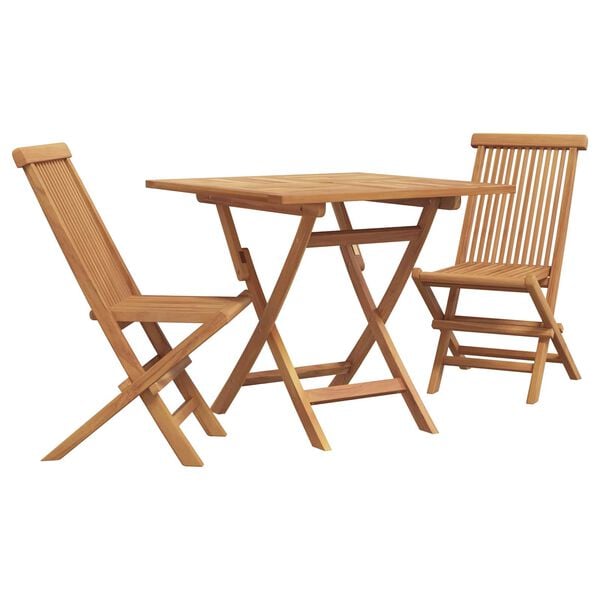 vidaXL Garden Dining Set 3 pcs Brown Solid Acacia Wood
