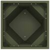 vidaXL Planter 2 pcs Olive Green 40 x 40 x 75 cm Steel