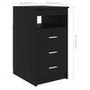 vidaXL Desk Black 140x50x76 cm Engineered Wood