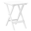 vidaXL Side Table Foldable White Solid Wood Poplar