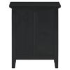 vidaXL Bedside Cabinet Black 60x30x75 cm Solid Wood Mahogany