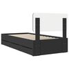 vidaXL Bed Frame with Headboard Black 100 x 200 cm Engineered Wood