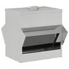 vidaXL Chicken Feeder Silver 40.5 x 45 x 41 cm 20 kg Galvanised Steel