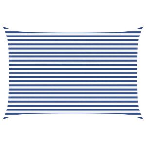 vidaXL Sun Shade Sail Blue and White 4,5 x 3 m 100% Polyester Oxford