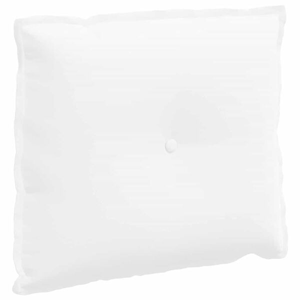 vidaXL Back Pillow White 60 x 19 x 50 cm Fabric