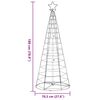 vidaXL LED Christmas Tree 200 LEDs Warm White 180 cm