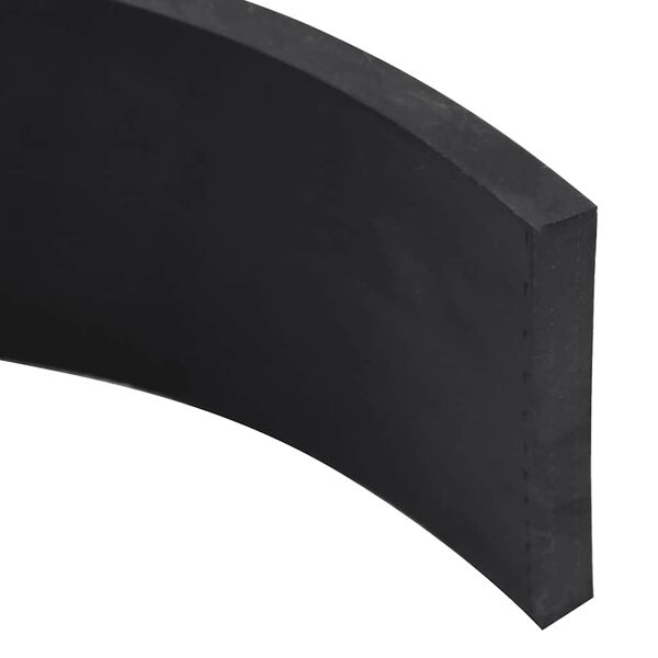 vidaXL Rubber Edge for Snow Plow Black 250x10x1 cm