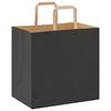 vidaXL Paper Bags 50 pcs with Handles Black 26x17x25 cm