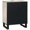 vidaXL Bedside Cabinet with Drawer White and Black 50 x 33 x 62 cm