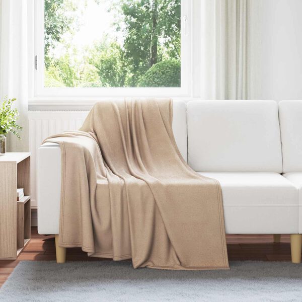 vidaXL Throw Blankets 24 pcs Camel 170 x 130 cm Fleece