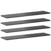 vidaXL Bookshelf Boards 8 pcs High Gloss Grey 80x20x1.5 cm