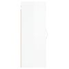vidaXL Wall Mounted Cabinet High Gloss White 34.5x34x90 cm