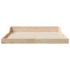 vidaXL Bed Frame Brown 160 x 220 cm Solid Pine Wood