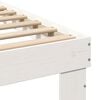 vidaXL Bed Frame with Headboard White 90 x 190 cm Solid Pine Wood