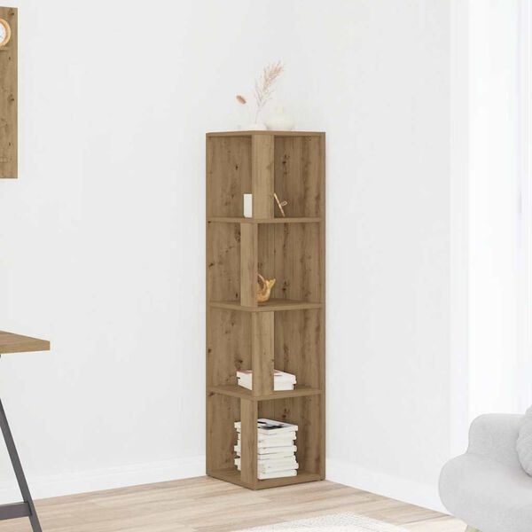 vidaXL Corner Cabinet Artisan Oak 33x33x132 cm Engineered Wood